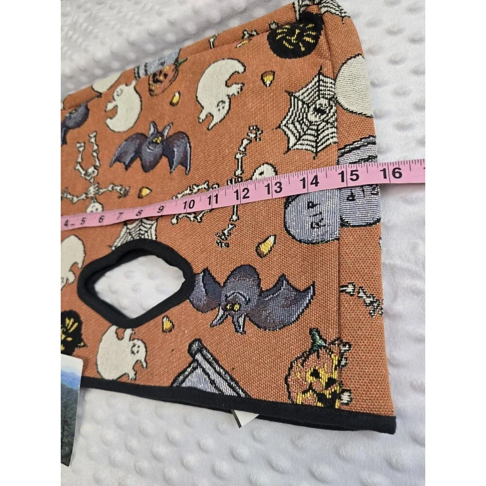 Vintage Halloween Purse Bag Jacquard Woven USA NWT Manual Woodworkers & Weavers